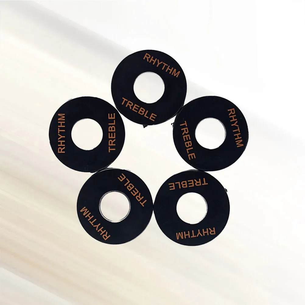 5Pcs Black Plastic Rhythm Treble Washer Ring for Electric Guitar Gn601 - Professional & Affordable Replacement Parts showcase 3