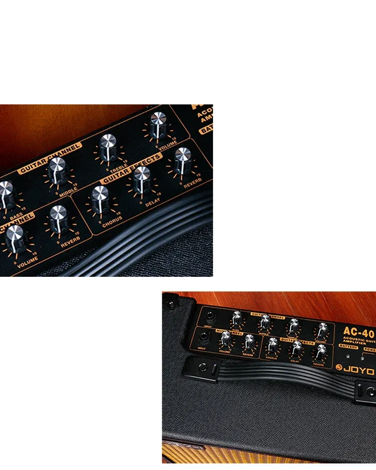 Joyo AC-40 Rechargeable Guitar Amplifier for Electric & Acoustic Guitars - Portable, Powerful Sound for Musicians in Ghana showcase 5