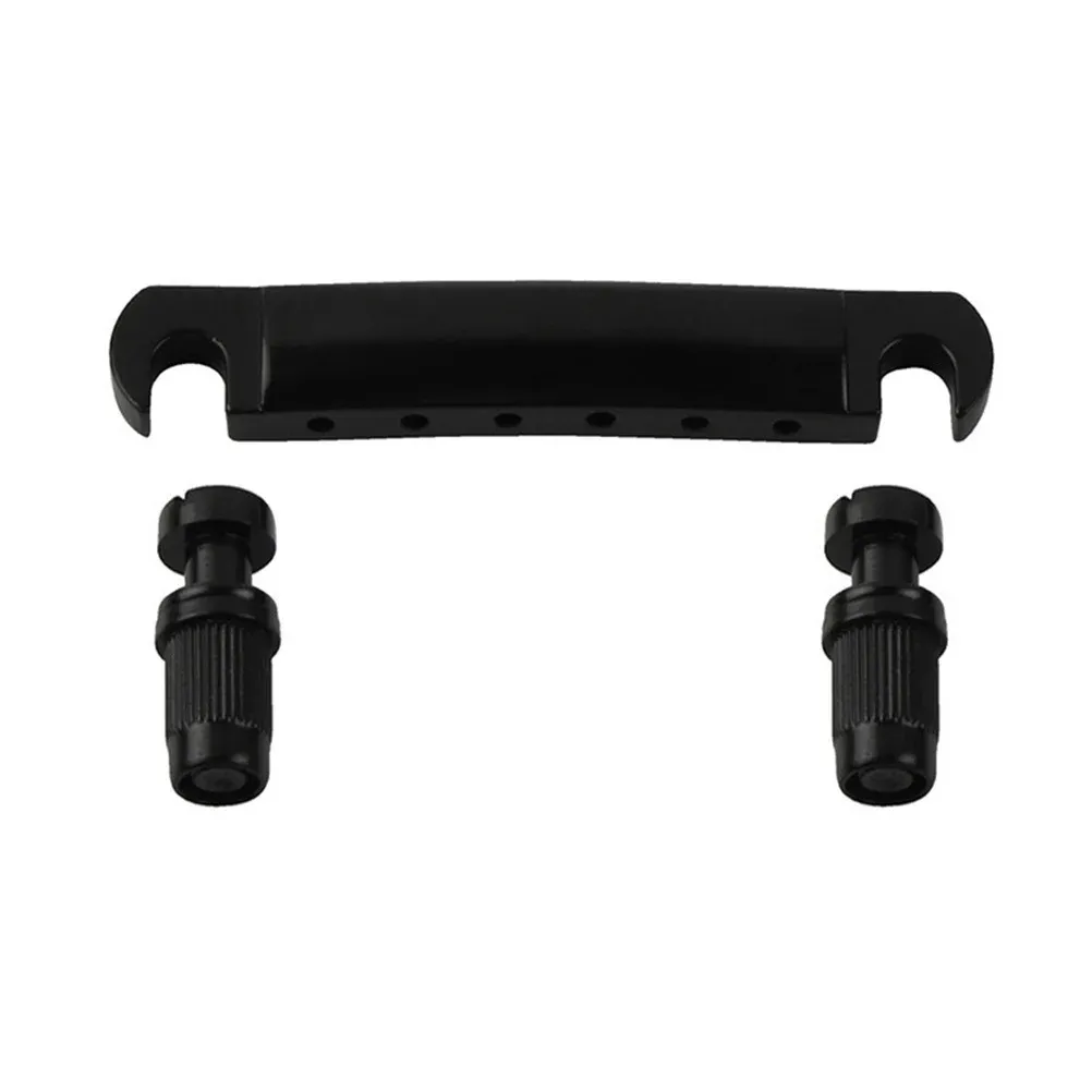 Professional Zinc Alloy Electric Guitar Bridge Tailpiece Set with 4 Posts - Durable, Flexible Wraparound Replacement for LP Guitars - Easy Maintenance thumbnail 3