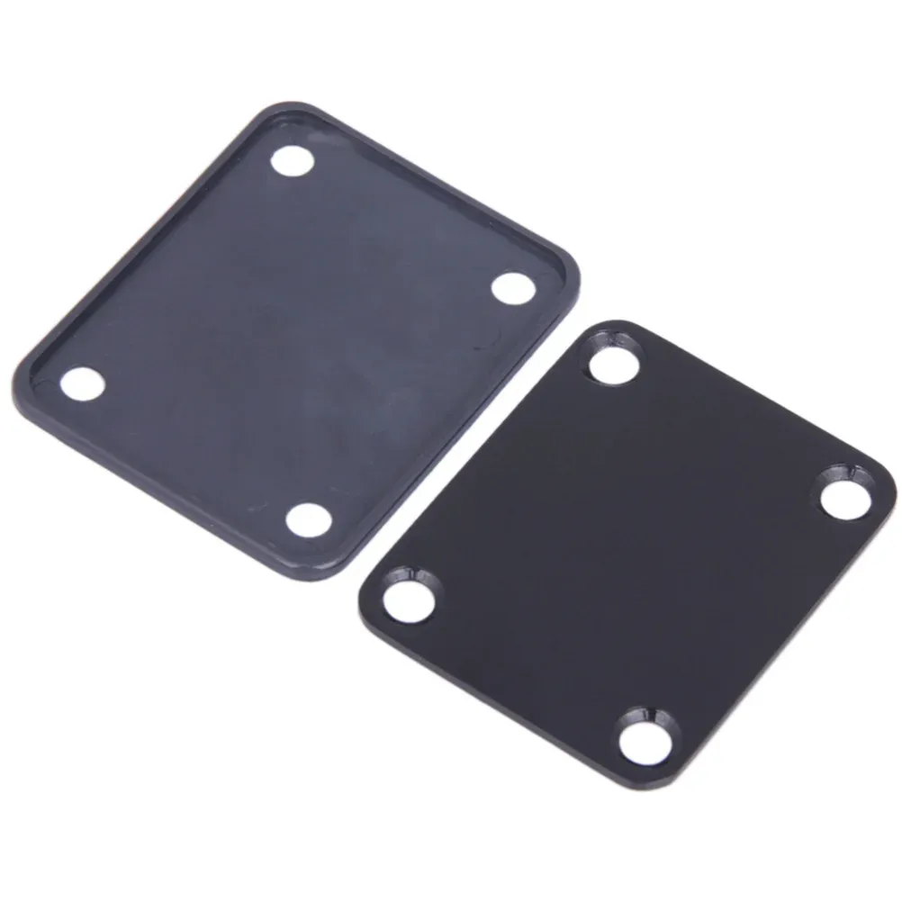 3Pcs Black Metal Guitar Neck Plate for Electric Bass - Durable Reinforcement Joint Board with Ergonomic Design, Essential Instrument Part for Musicians showcase 4