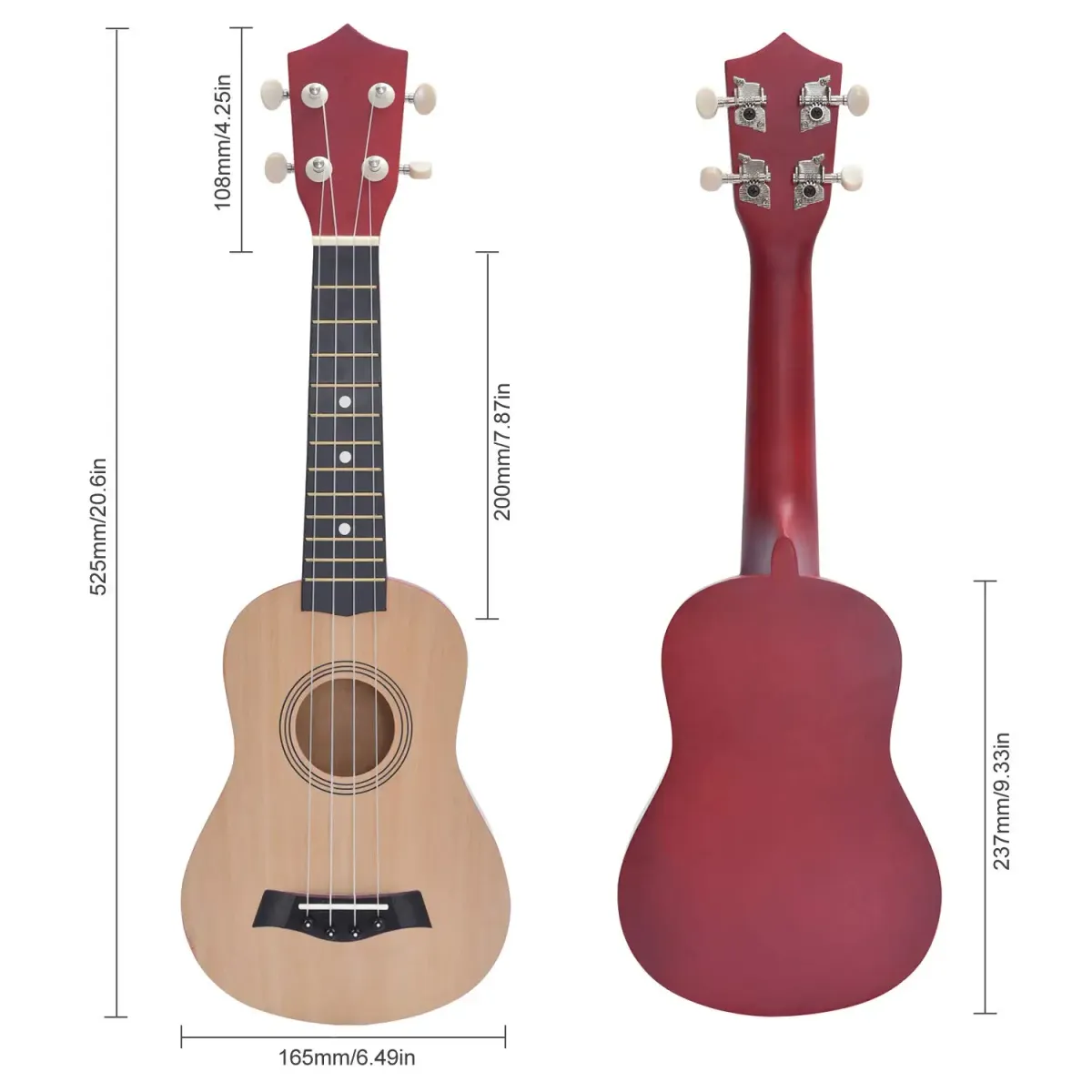 Miwayer 21 Inch Soprano Ukulele for Beginners - Basswood Hawaiian Style Uke Guitar Starter Kit with Gig Bag, Digital Tuner, and Capo - Easy to Learn Musical Instrument for Adults & Kids showcase 4