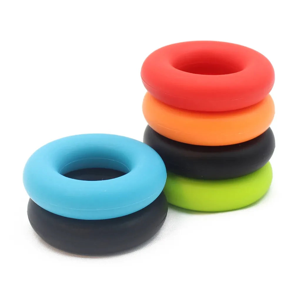 Silicone Hand Grip Strengthener Ring for Finger & Forearm Exercise - Portable Stress Relief Tool for Gym, Home, Rehabilitation - 30-60LB Resistance showcase 3