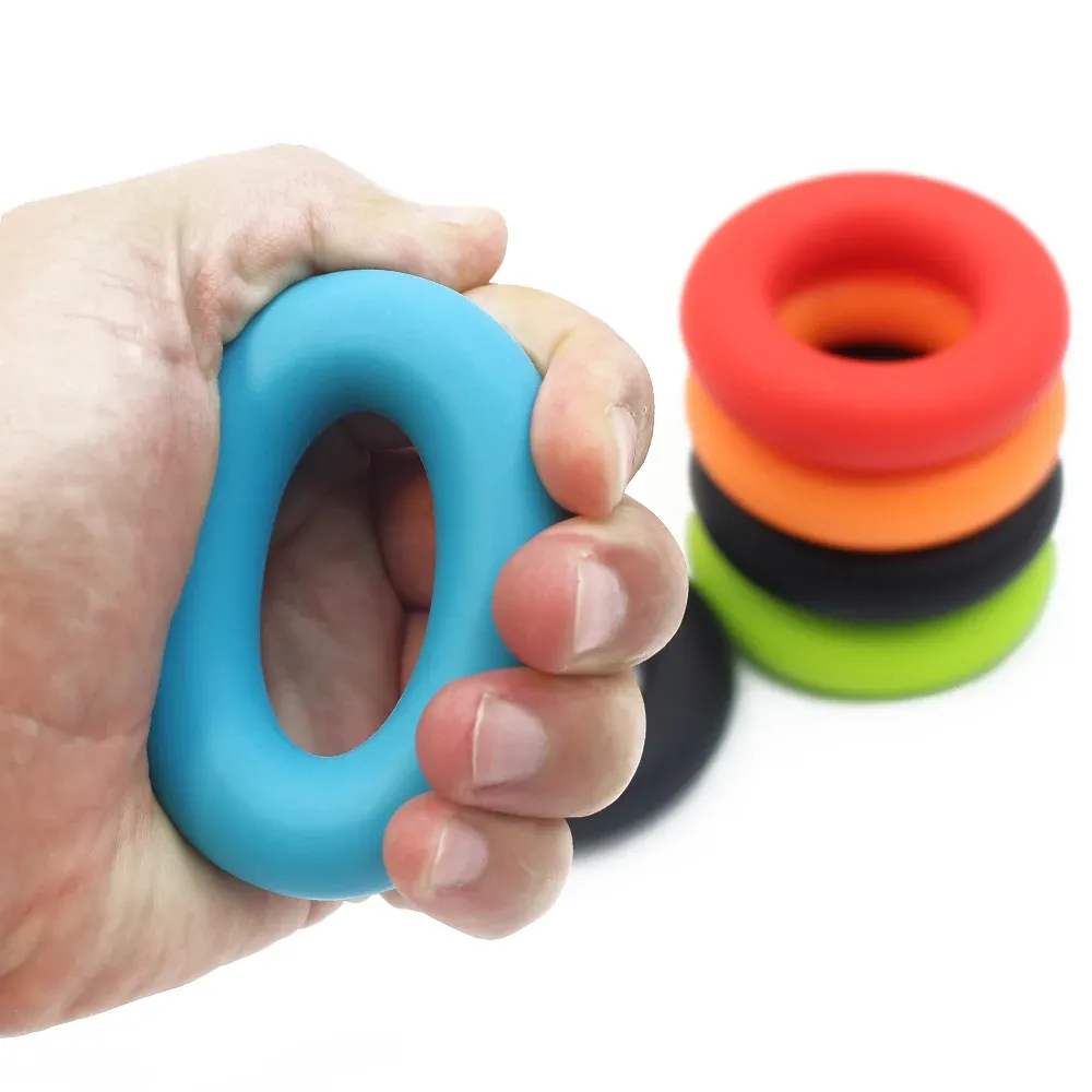 Silicone Hand Grip Strengthener Ring for Finger & Forearm Exercise - Portable Stress Relief Tool for Gym, Home, Rehabilitation - 30-60LB Resistance showcase 4