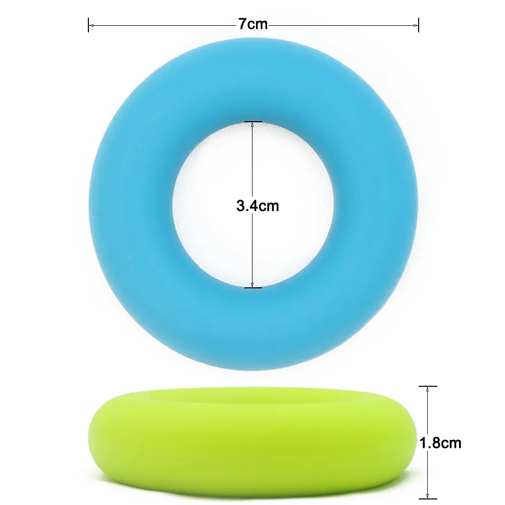 Silicone Hand Grip Strengthener Ring for Finger & Forearm Exercise - Portable Stress Relief Tool for Gym, Home, Rehabilitation - 30-60LB Resistance thumbnail 3