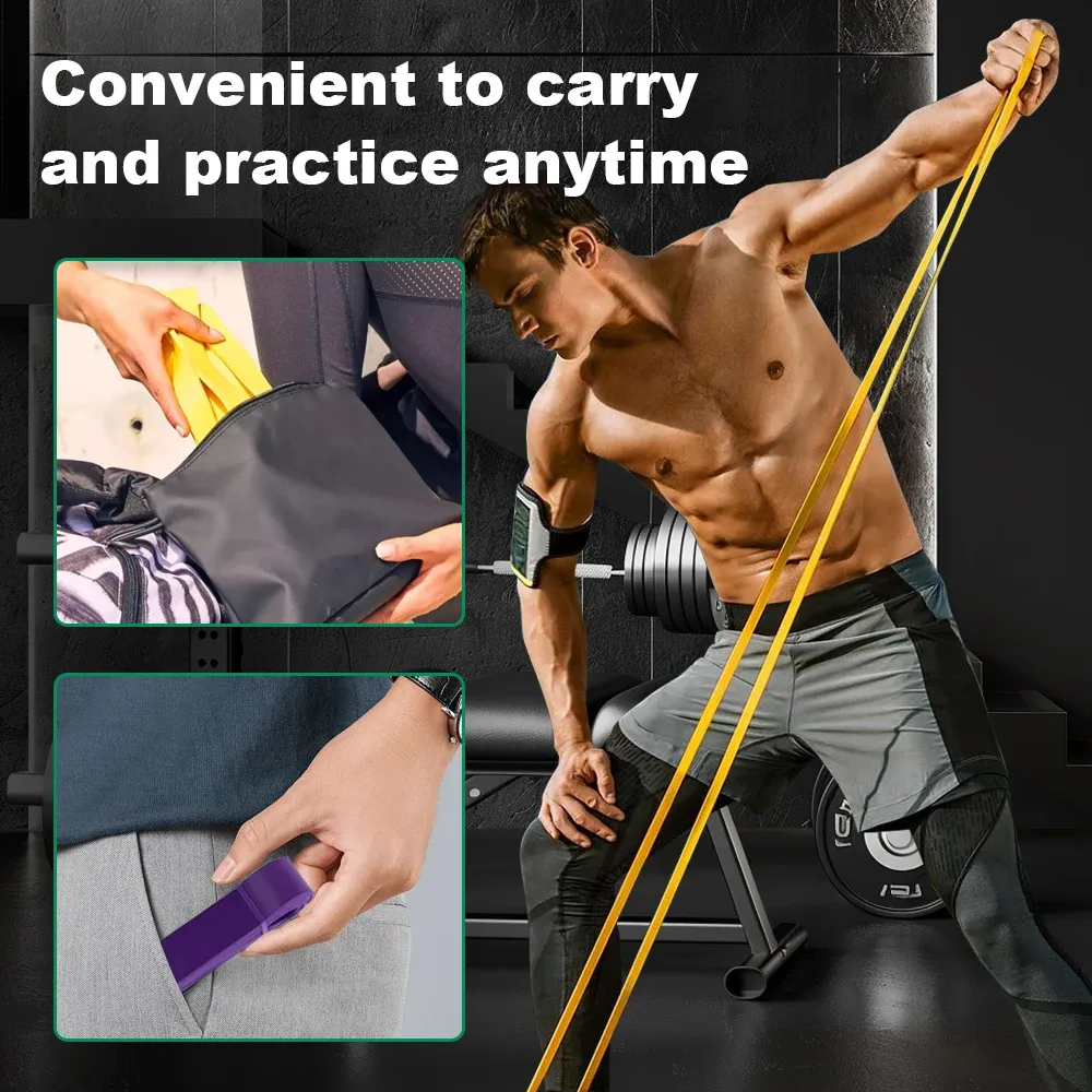 Adjustable Resistance Bands 5-120lbs for Fitness, Boxing, Agility Training, Yoga, Pilates - Home Gym Workout Equipment for Men & Women thumbnail 6
