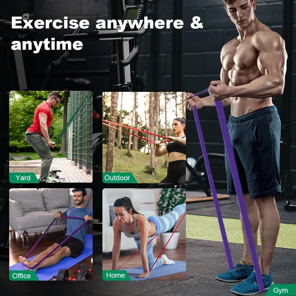 Adjustable Resistance Bands 5-120lbs for Fitness, Boxing, Agility Training, Yoga, Pilates - Home Gym Workout Equipment for Men & Women showcase 8