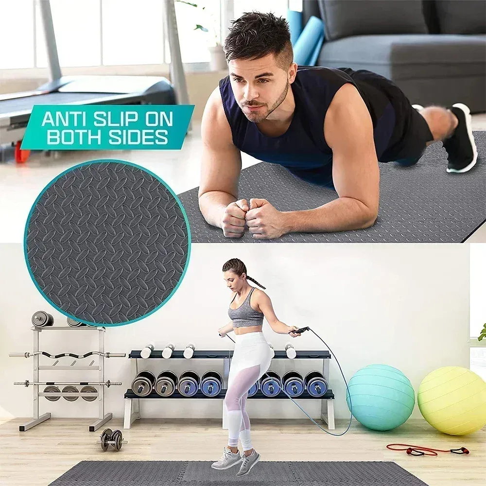 Interlocking Foam Floor Tiles - Puzzle Fitness Mats for Home Gym, Kids Play Area, Non-Slip EVA Mats, 1cm Thick, Easy Assembly & Cleaning showcase 6