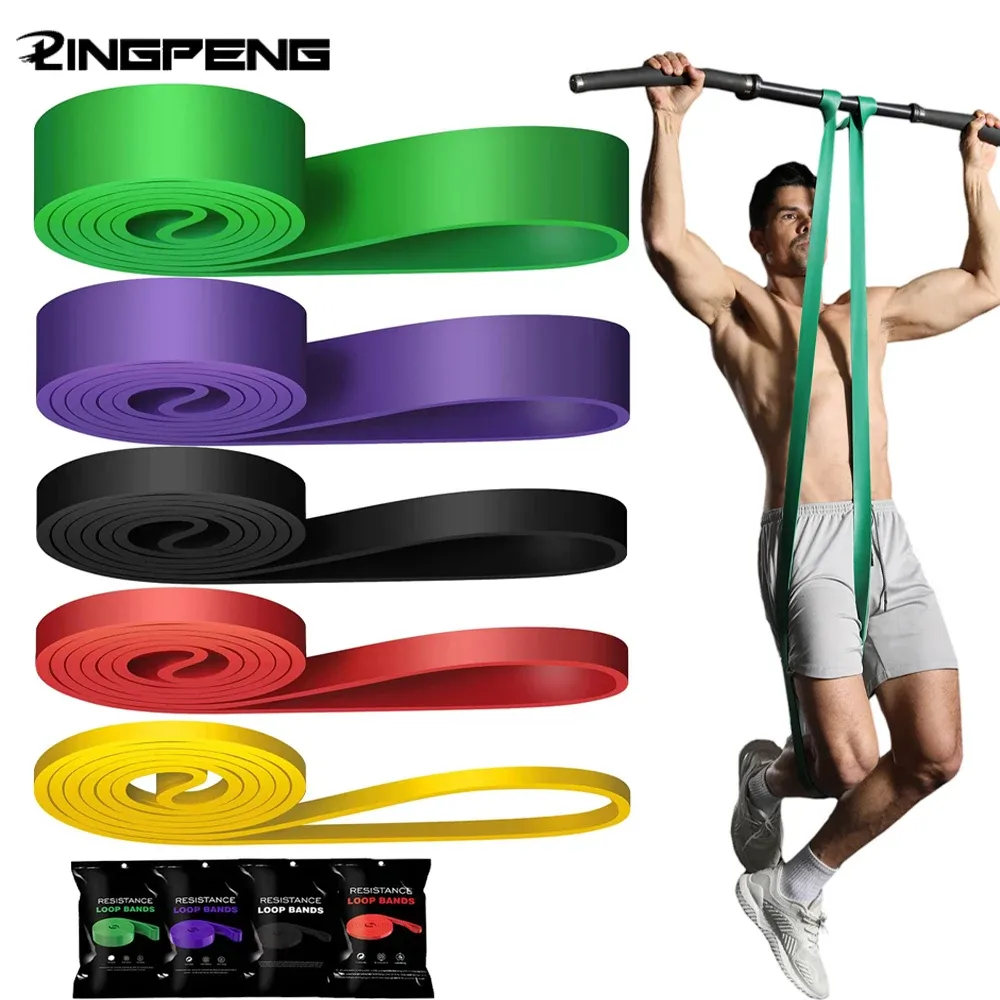 Heavy-Duty Latex Resistance Bands Set (20-230 lbs) for Fitness, Agility Training, Gym Workouts, Yoga, Pilates - Versatile Home Gym Equipment thumbnail 1