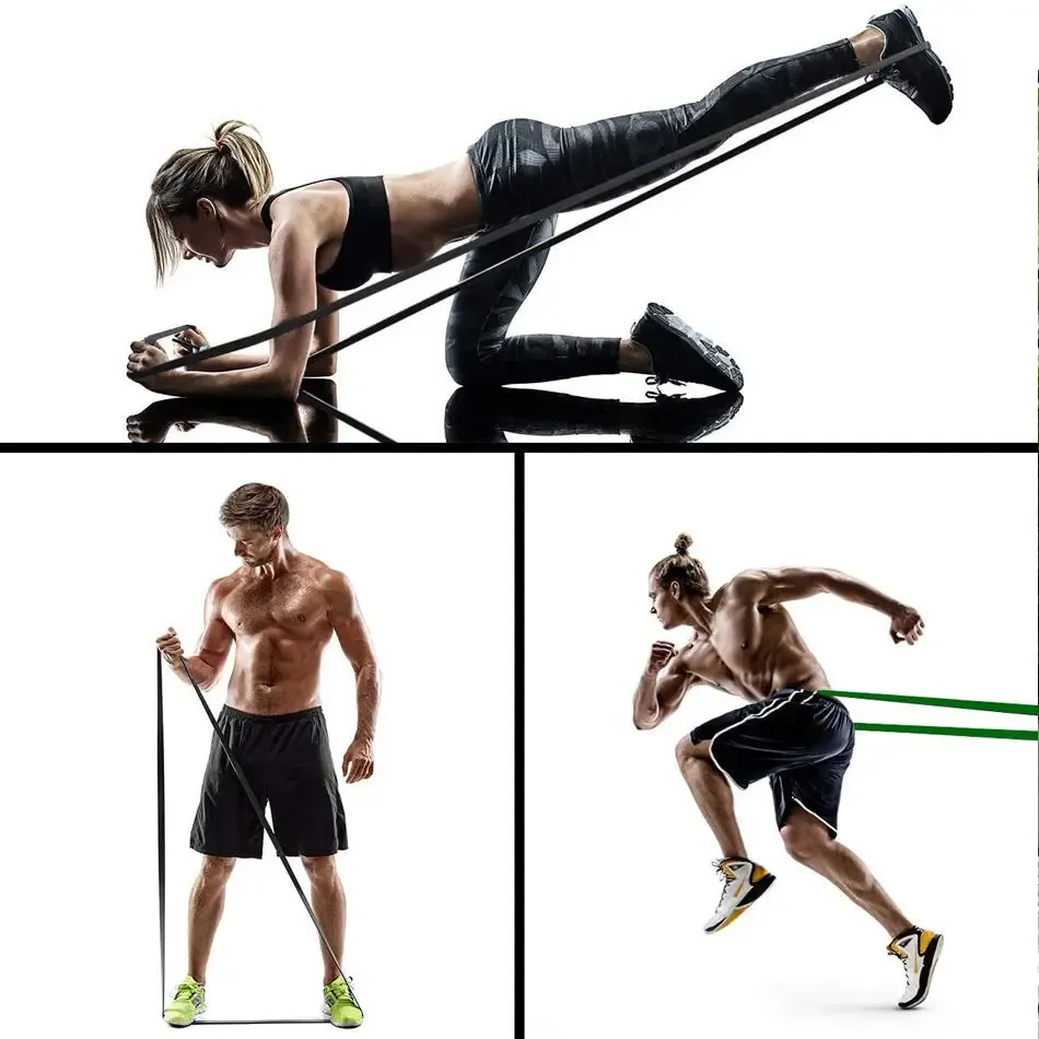 Heavy-Duty Latex Resistance Bands Set (20-230 lbs) for Fitness, Agility Training, Gym Workouts, Yoga, Pilates - Versatile Home Gym Equipment showcase 9