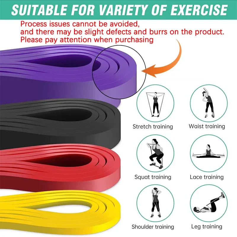 Heavy-Duty Latex Resistance Bands Set (20-230 lbs) for Fitness, Agility Training, Gym Workouts, Yoga, Pilates - Versatile Home Gym Equipment thumbnail 3