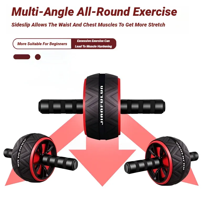 Abdominal Roller Wheel for Home Gym - Core Strength Training Equipment for Men & Women, Muscle Toning, Waist Slimming, and Weight Loss thumbnail 2