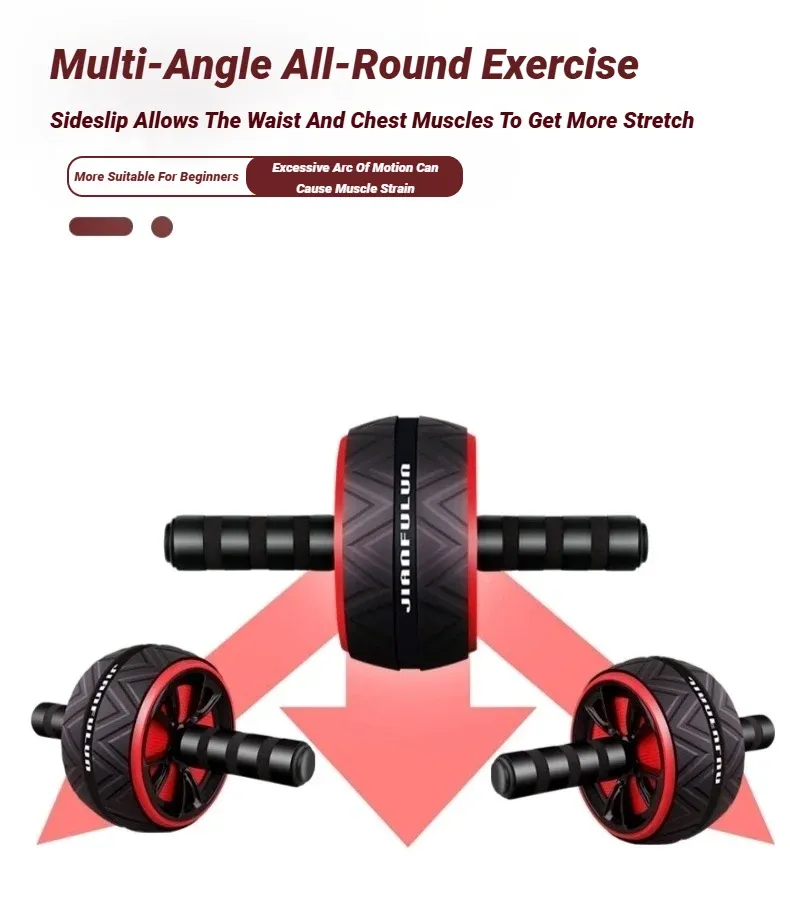 Abdominal Roller Wheel for Home Gym - Core Strength Training Equipment for Men & Women, Muscle Toning, Waist Slimming, and Weight Loss showcase 2