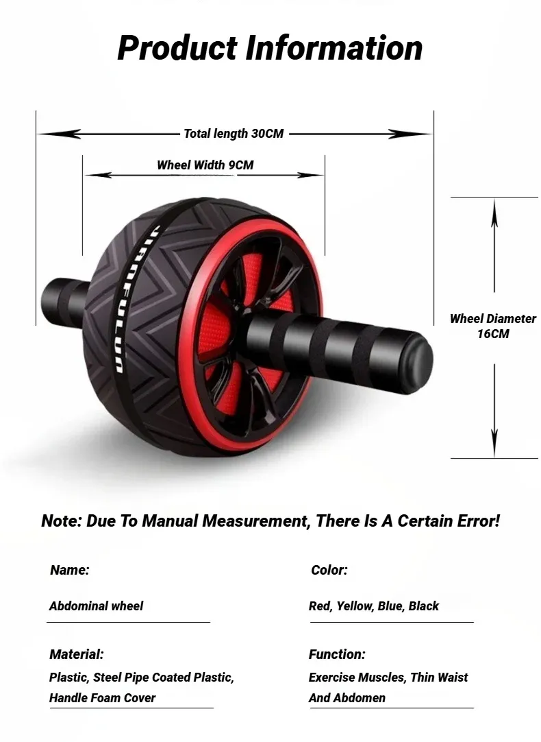 Abdominal Roller Wheel for Home Gym - Core Strength Training Equipment for Men & Women, Muscle Toning, Waist Slimming, and Weight Loss showcase 8