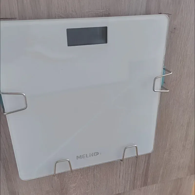 Wall-Mounted Scale Holder Bracket - 3kg Load Capacity, Bathroom & Gym Use, Adhesive Mount for Weighing Scales & Fitness Equipment thumbnail 6