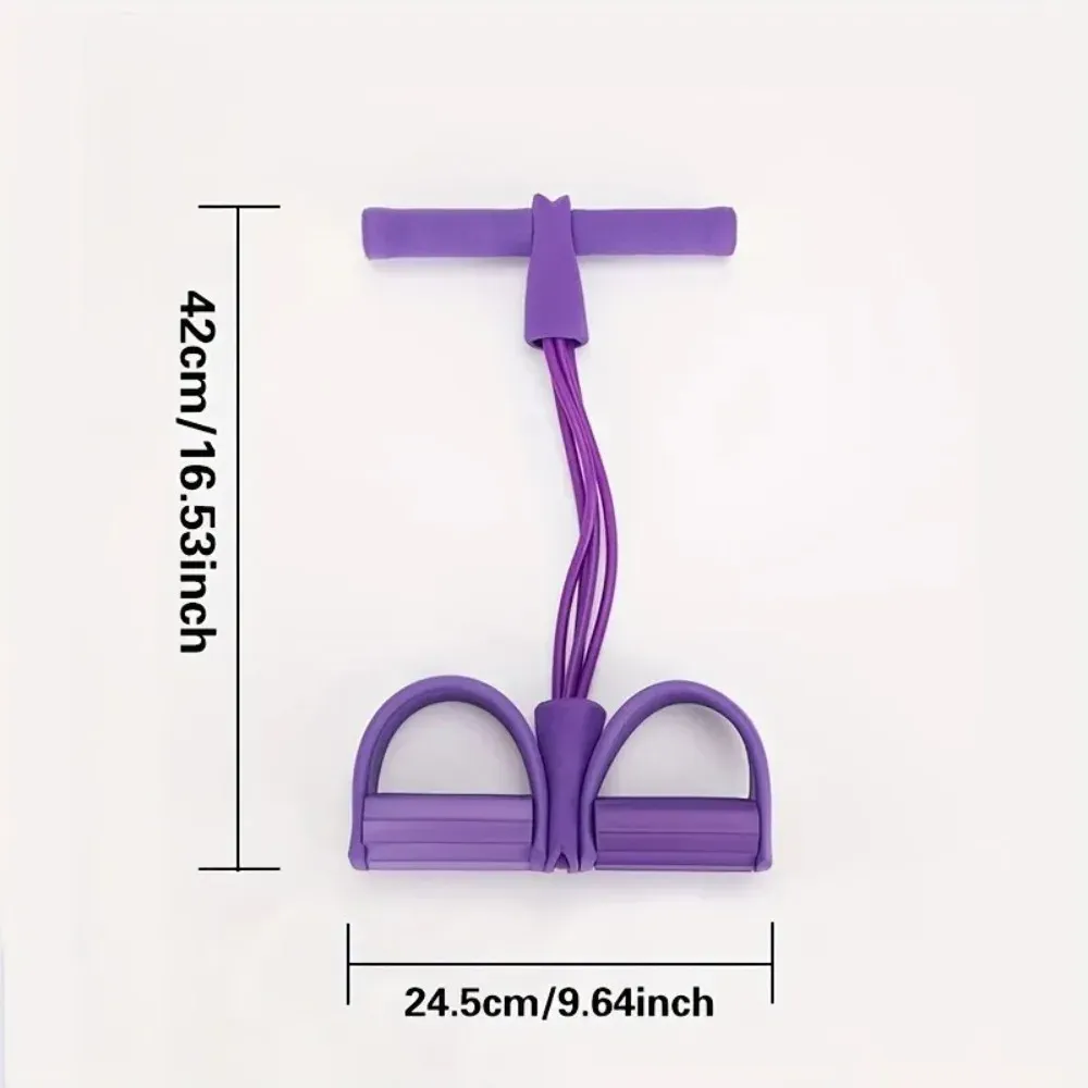 4 Resistance Elastic Pull Rope Home Gym Training Device for Abdominal Workout | Unisex Fitness Equipment for Strength Training showcase 2