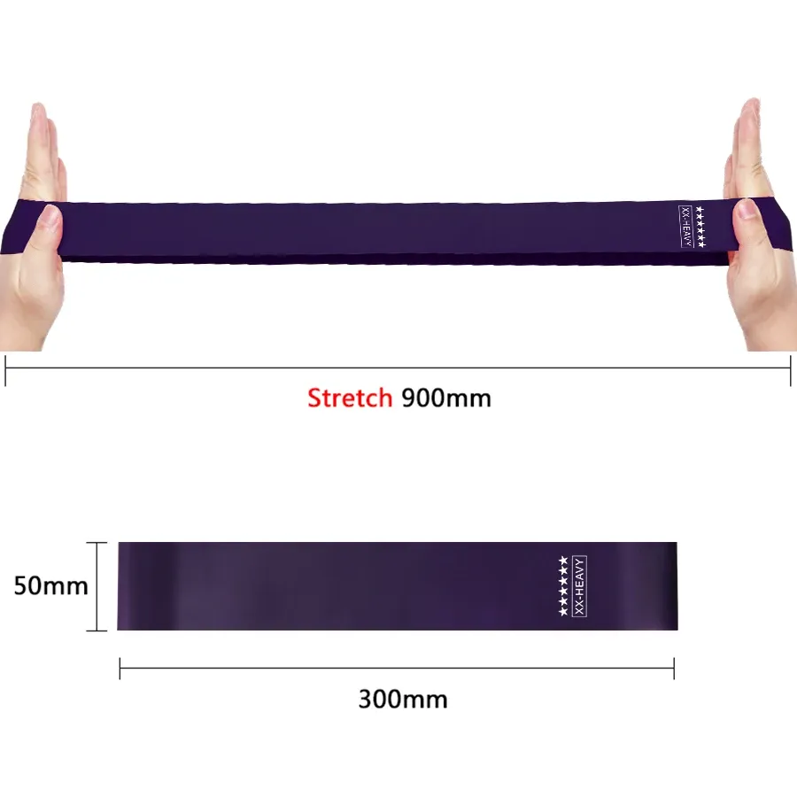 6 Pcs Resistance Bands Set for Fitness, Crossfit, Yoga & Strength Training - Natural Latex Mini Loop Bands for Home Gym Workouts showcase 5