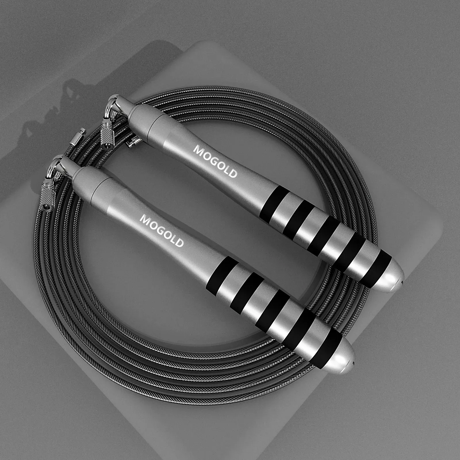 Crossfit Speed Jumping Rope for Men & Women - Steel Wire, Dual Bearing, Adjustable 3m Length, Ideal for Home Gym, Fitness, Weight Loss, and Sports Workouts thumbnail 5