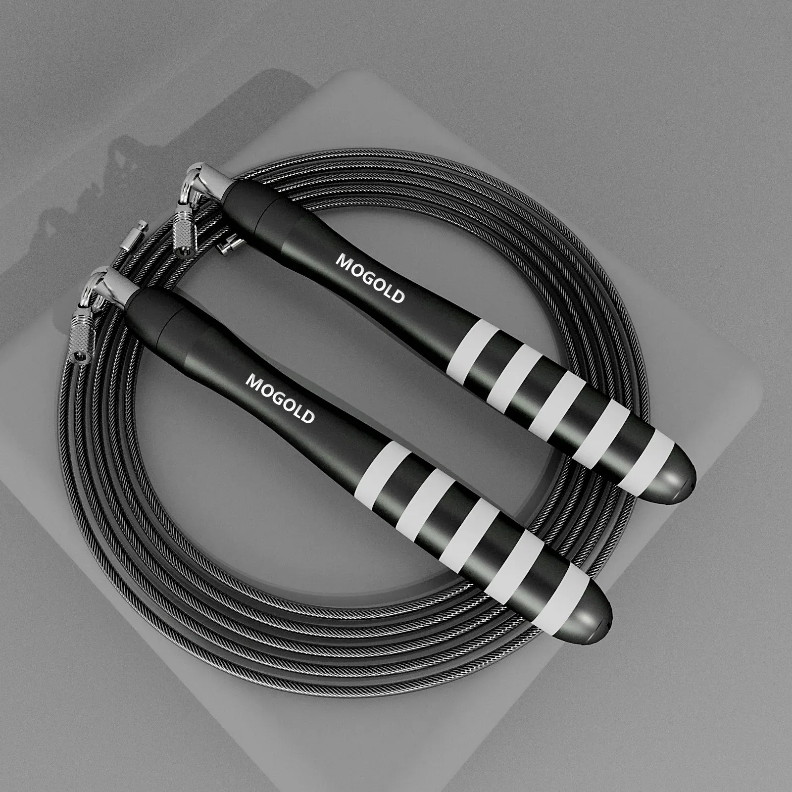 Crossfit Speed Jumping Rope for Men & Women - Steel Wire, Dual Bearing, Adjustable 3m Length, Ideal for Home Gym, Fitness, Weight Loss, and Sports Workouts thumbnail 6