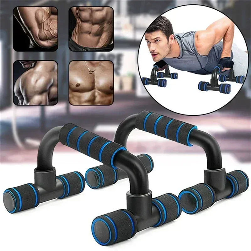 H-Shaped Non-Slip Push Up Bars for Home Gym Fitness - Arm, Chest Workout Equipment with Comfortable Foam Handles, Max 100KG Load, Portable Design for Men & Women thumbnail 1