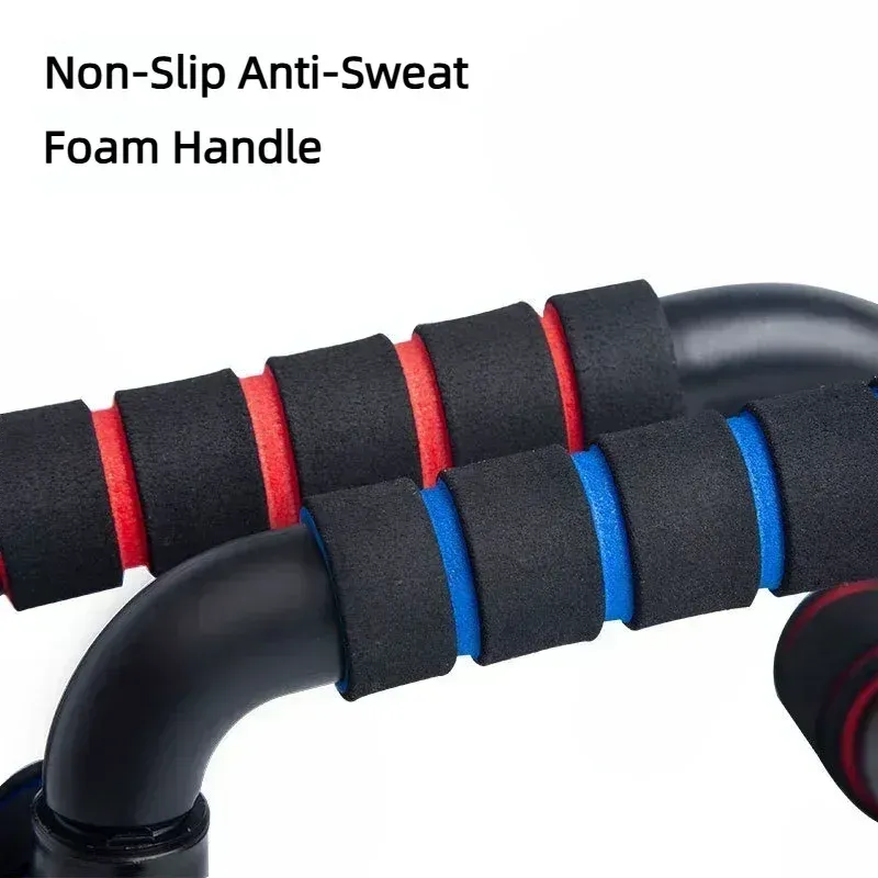 H-Shaped Non-Slip Push Up Bars for Home Gym Fitness - Arm, Chest Workout Equipment with Comfortable Foam Handles, Max 100KG Load, Portable Design for Men & Women thumbnail 5