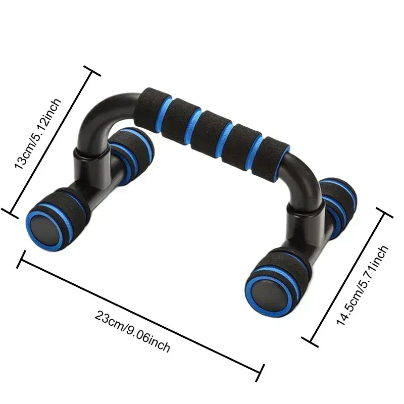 H-Shaped Non-Slip Push Up Bars for Home Gym Fitness - Arm, Chest Workout Equipment with Comfortable Foam Handles, Max 100KG Load, Portable Design for Men & Women thumbnail 4