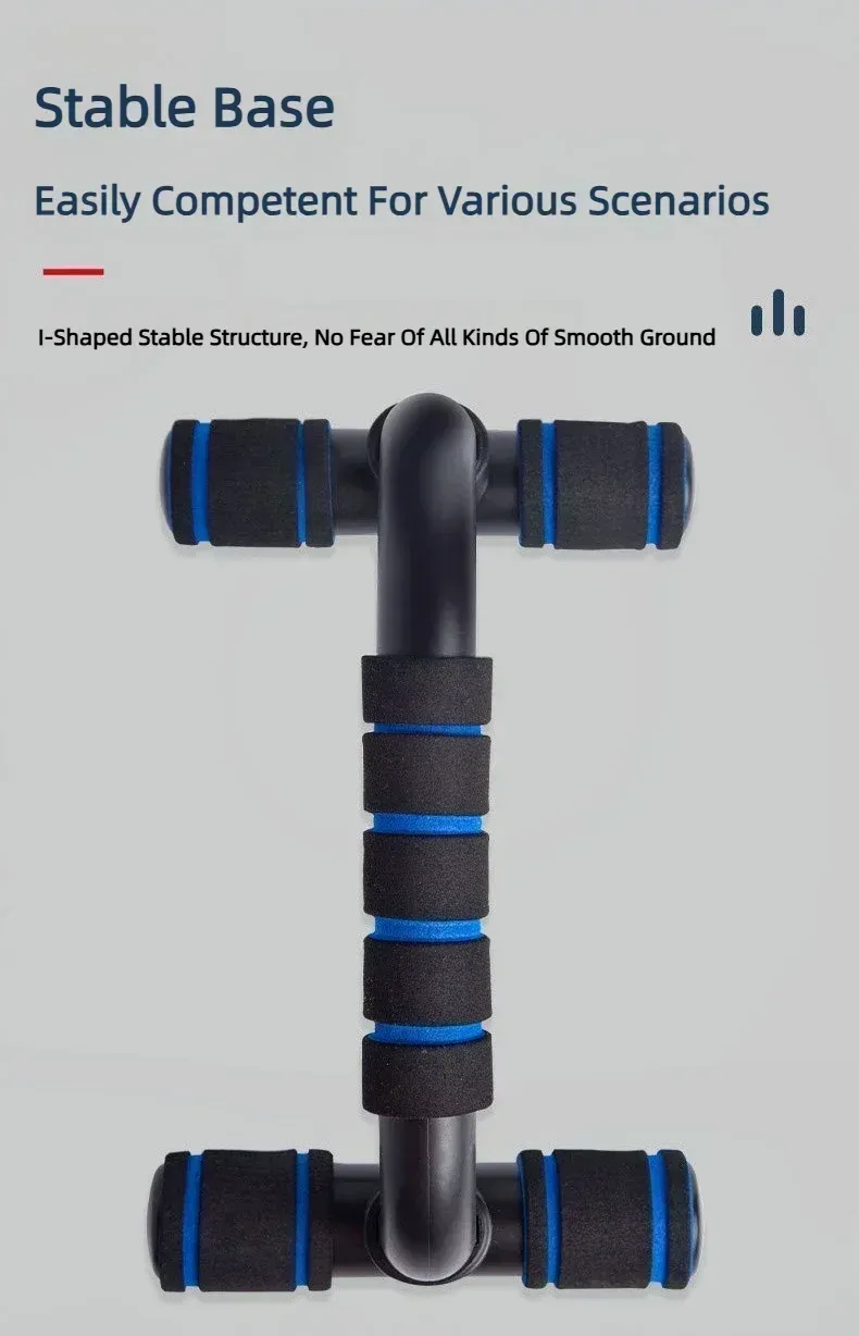 H-Shaped Non-Slip Push Up Bars for Home Gym Fitness - Arm, Chest Workout Equipment with Comfortable Foam Handles, Max 100KG Load, Portable Design for Men & Women showcase 10