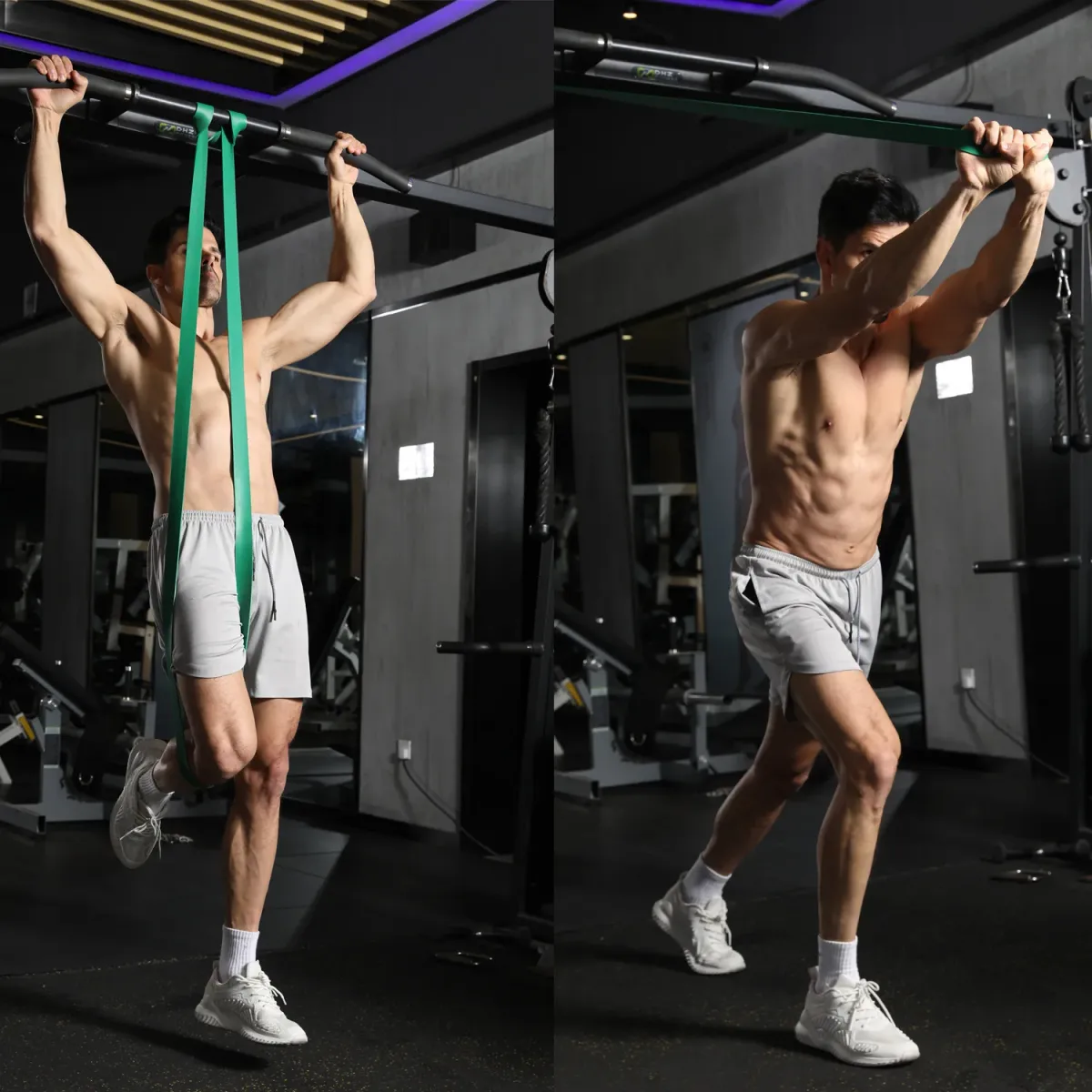 WOSWEIR TPE Resistance Bands Set for Gym Home Fitness, Yoga Pull-Up Assist, Crossfit Workout Equipment, Elastic Training Gum for Strength Building showcase 7