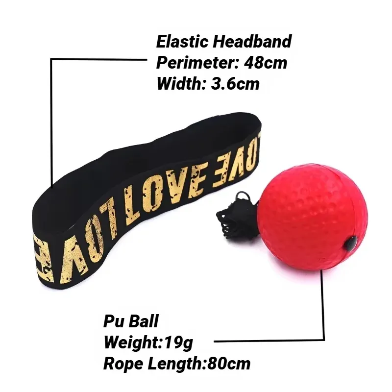 MMA Boxing Speed Ball for Training - Head-Mounted PU Punching Sandbag for Hand-Eye Reaction, Home Fitness, Gym, Muay Thai - All Ages - Image 6