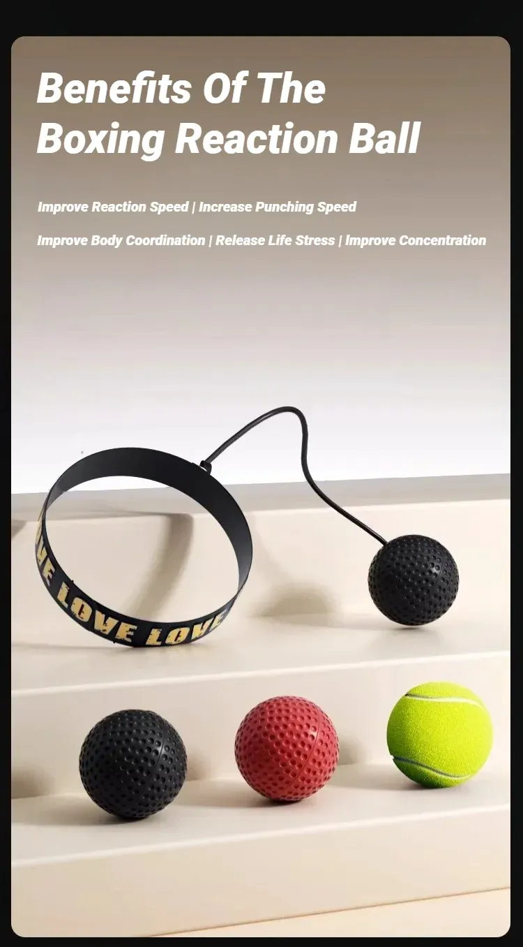 MMA Boxing Speed Ball for Training - Head-Mounted PU Punching Sandbag for Hand-Eye Reaction, Home Fitness, Gym, Muay Thai - All Ages showcase 3