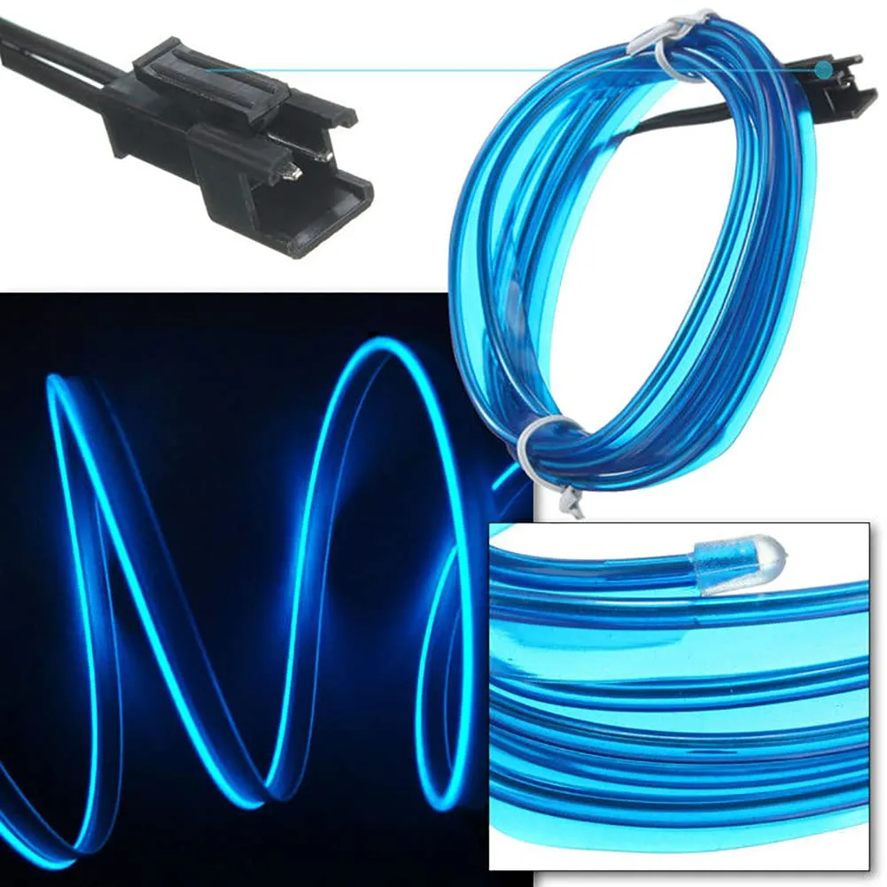 5M Car Interior LED Strip Light Neon EL Wire - Flexible USB Powered Ambient Lighting for Auto DIY, Parties & Home Decor showcase 8