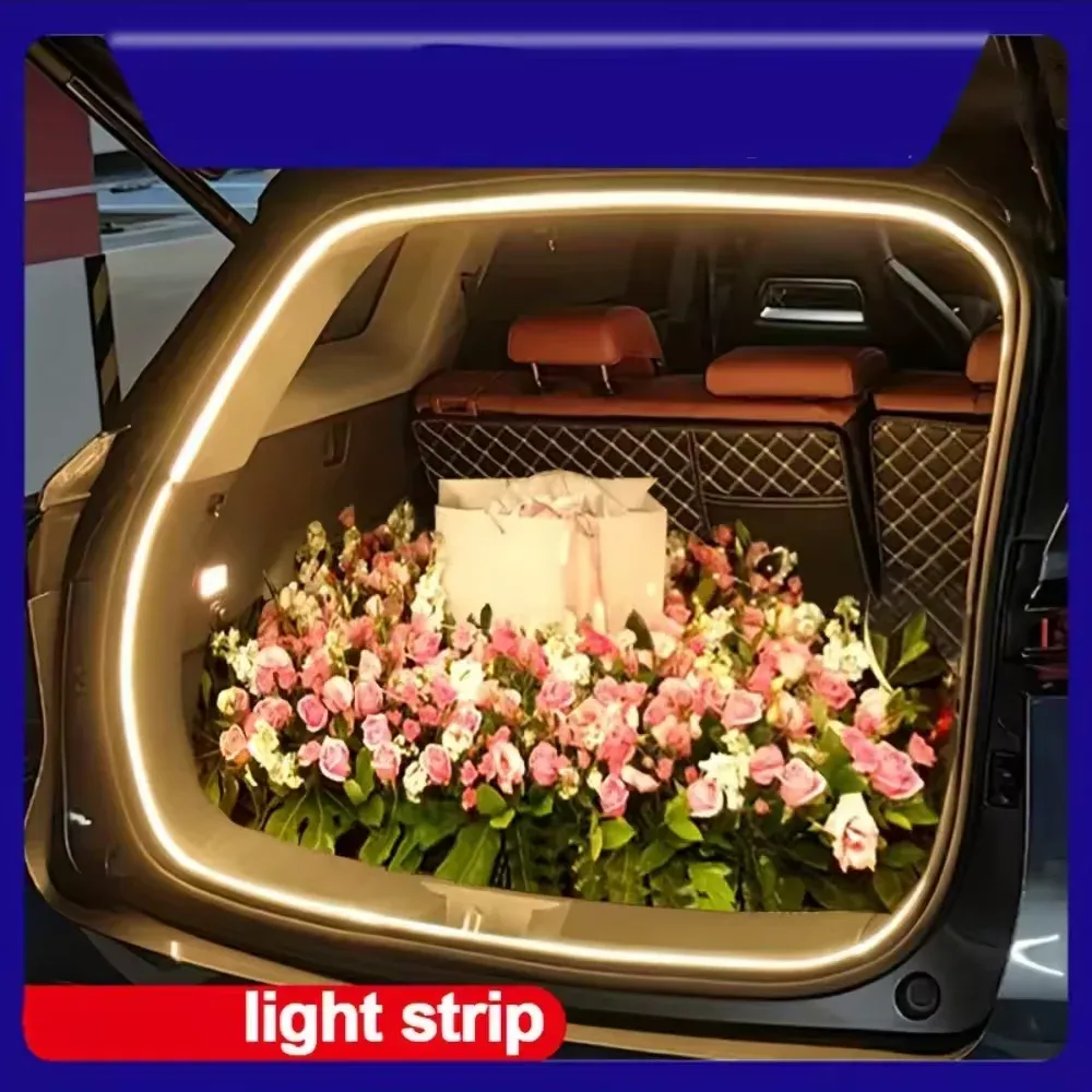 Bright LED Trunk Light Strip for Cars - Automatic Sensing, Waterproof, Flexible Ambient Interior Lighting for Easy Item Finding thumbnail 2