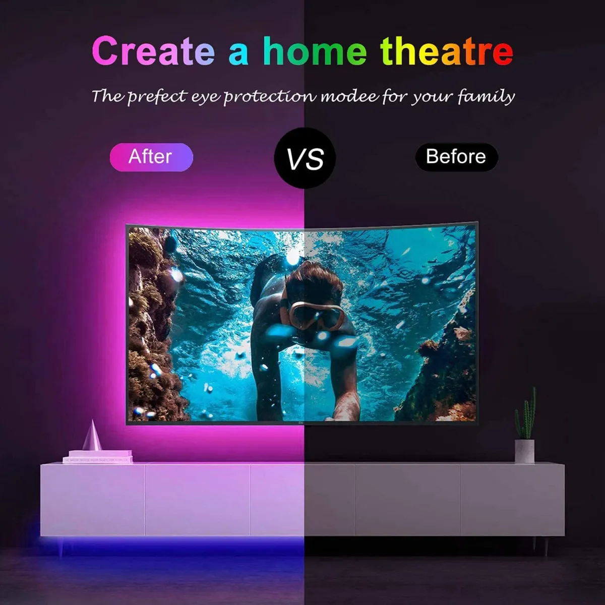 RGB LED Strip Lights with 44-Key Remote Control - 1m to 20m Flexible Tape for Home, Bedroom, Party Decor, TV Backlight showcase 6