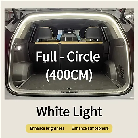 Flexible LED Car Trunk Light Strip - 2m/4m Soft PVC Auto Induction Lamp for SUV/MPV, Universal 12V/24V