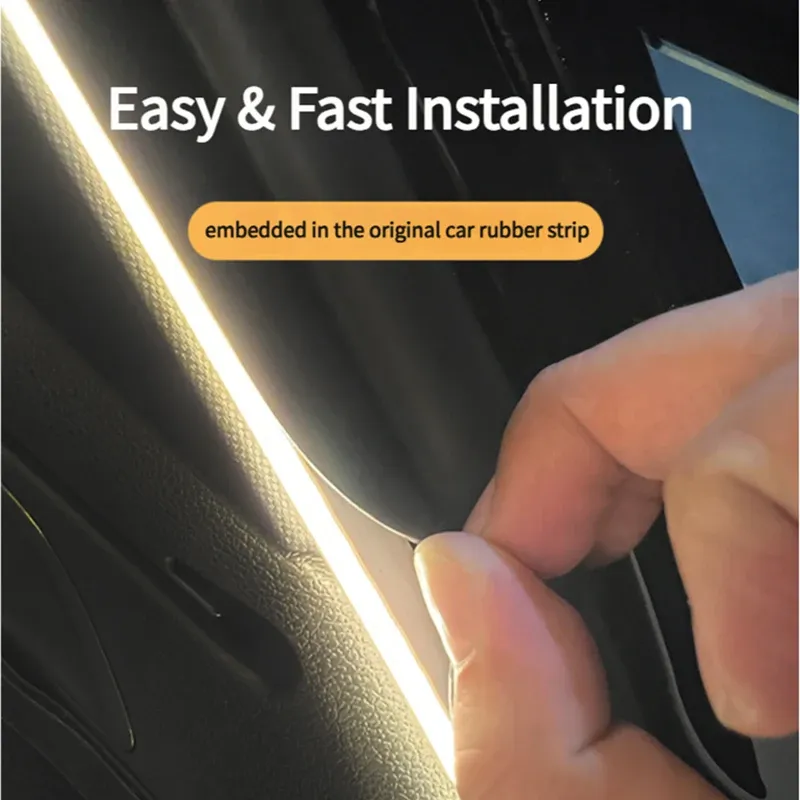 Flexible LED Car Trunk Light Strip - 2m/4m Soft PVC Auto Induction Lamp for SUV/MPV, Universal 12V/24V thumbnail 5