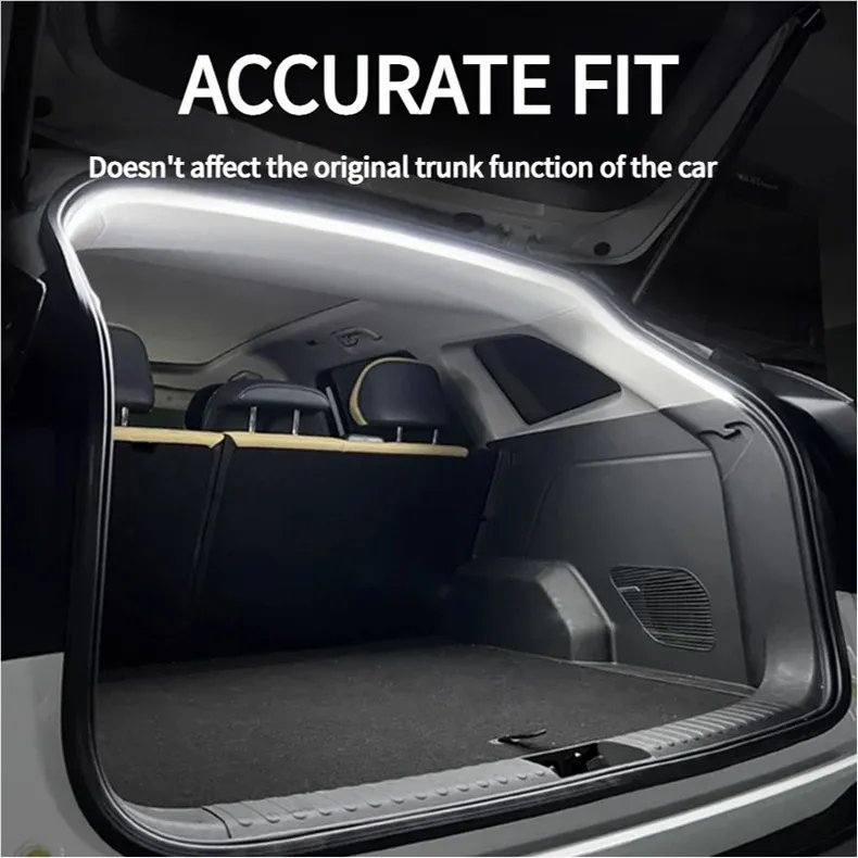 Flexible LED Car Trunk Light Strip - 2m/4m Soft PVC Auto Induction Lamp for SUV/MPV, Universal 12V/24V showcase 2