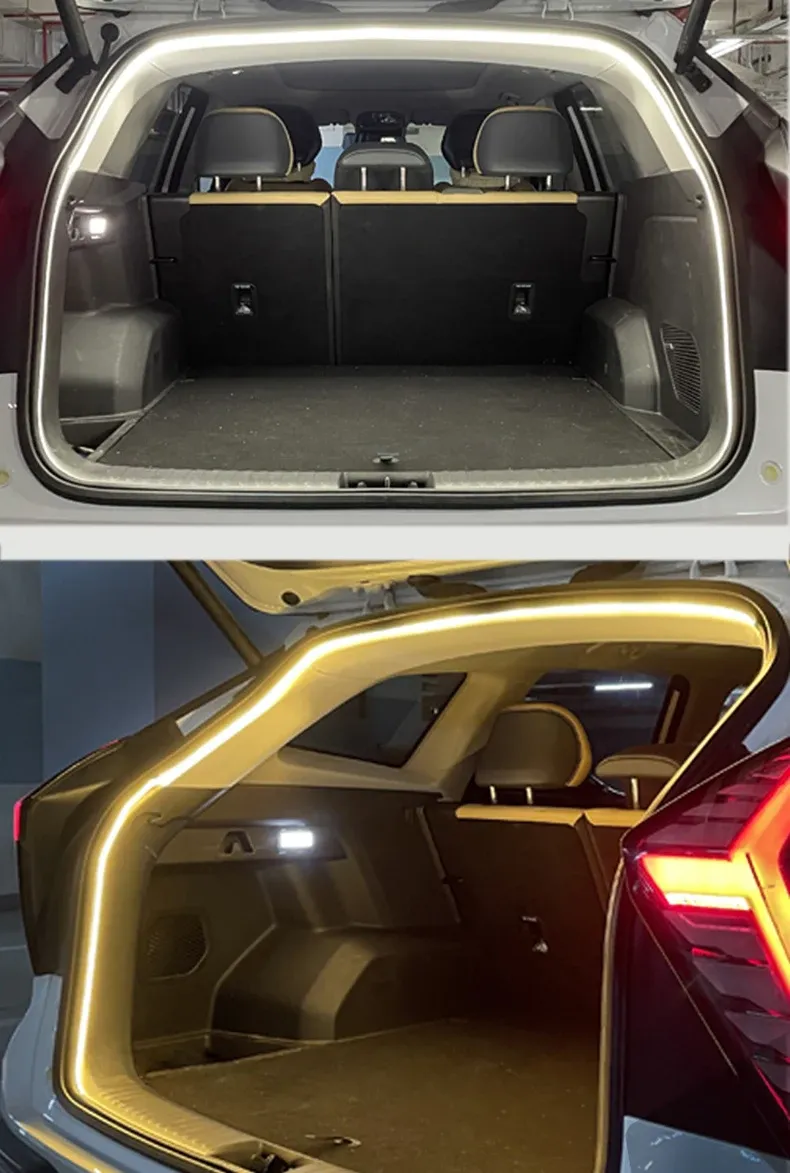 Flexible LED Car Trunk Light Strip - 2m/4m Soft PVC Auto Induction Lamp for SUV/MPV, Universal 12V/24V showcase 9