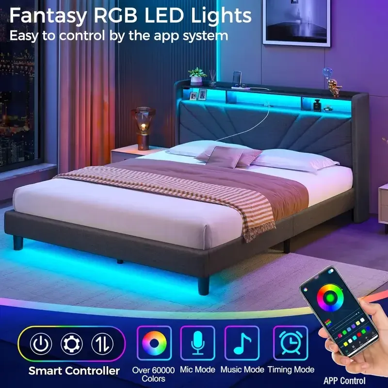 RGB LED Strip Lights 1-40M, USB 5V Music Sync, APP & Remote Control, Flexible LED Tape for TV Backlight, Room Decoration, Party Ambiance thumbnail 2