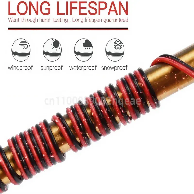 2-Pin Red Black Electrical Wire Cable 18-26 AWG Tinned Copper Extension Power Cord for LED Strips, Lighting, Audio, and Electronics thumbnail 5