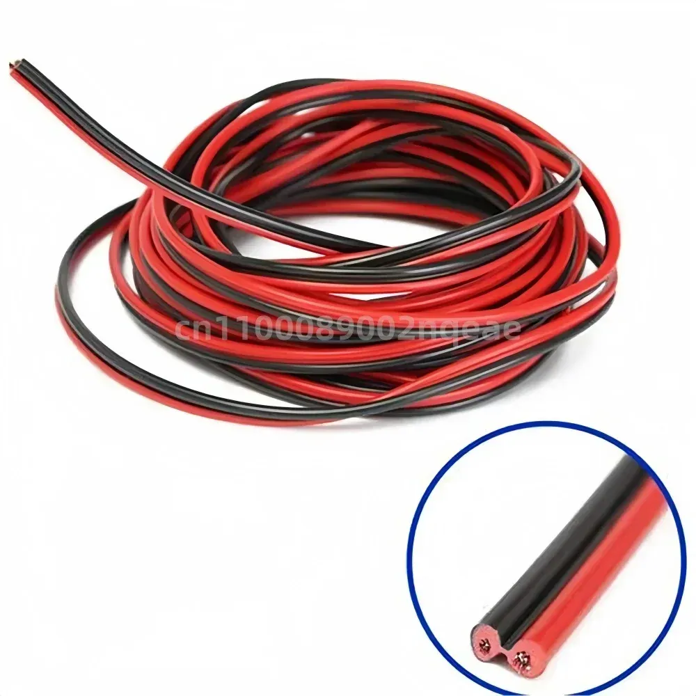 2-Pin Red Black Electrical Wire Cable 18-26 AWG Tinned Copper Extension Power Cord for LED Strips, Lighting, Audio, and Electronics showcase 2