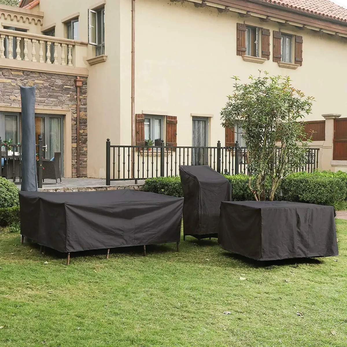Waterproof Outdoor Patio Furniture Covers - Custom Size, Durable 210D Oxford Fabric, UV Resistant, Rain Snow Protection for Garden Chairs, Tables, Sofas, BBQs showcase 36