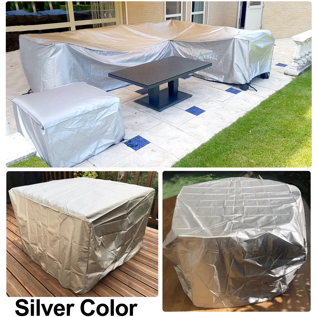 Waterproof Outdoor Patio Furniture Cover - Heavy Duty 210D Oxford Fabric for All-Purpose Protection Against Rain, Snow, Dust, and Sun - Fits Sofas, Tables, Chairs showcase 15