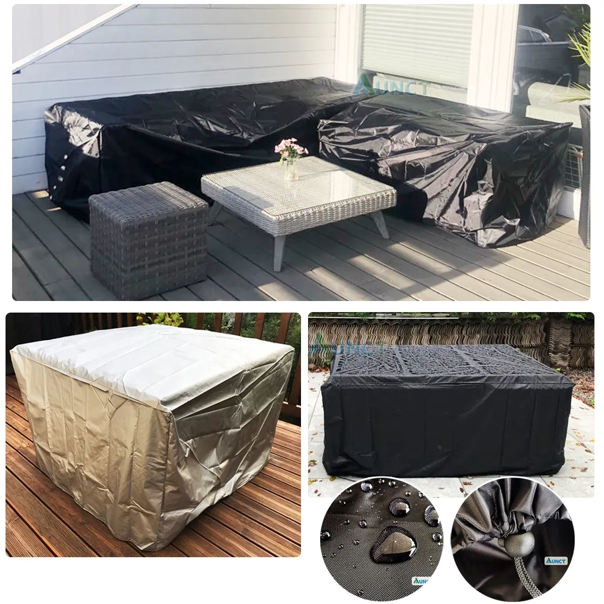 Waterproof Outdoor Patio Furniture Cover - Heavy Duty 210D Oxford Fabric for All-Purpose Protection Against Rain, Snow, Dust, and Sun - Fits Sofas, Tables, Chairs showcase 10