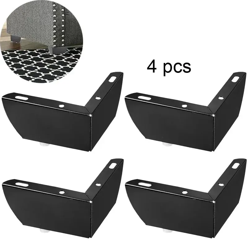 4Pcs Modern Metal Furniture Legs Set - DIY Replacement Feet for Sofa, Cabinet, Table, Bed - Durable & Stylish Home Upgrade thumbnail 5