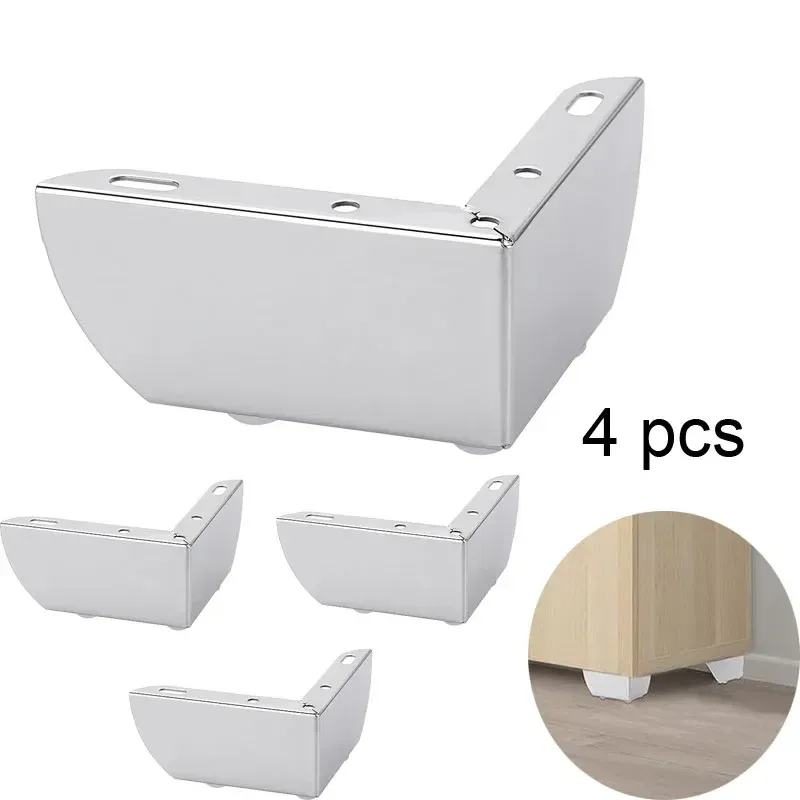 4Pcs Modern Metal Furniture Legs Set - DIY Replacement Feet for Sofa, Cabinet, Table, Bed - Durable & Stylish Home Upgrade thumbnail 3