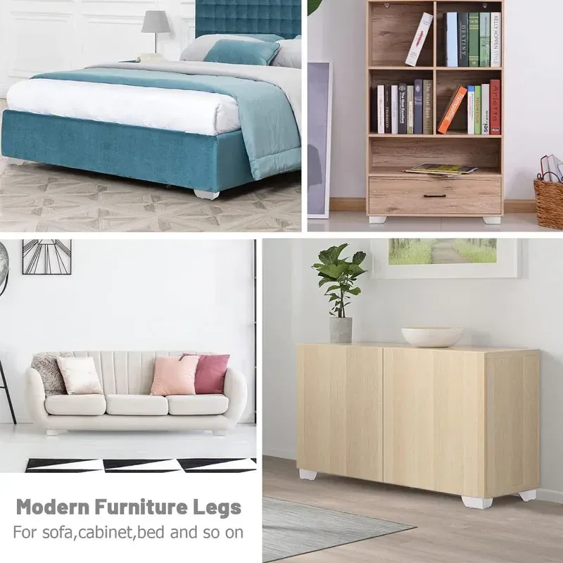 4Pcs Modern Metal Furniture Legs Set - DIY Replacement Feet for Sofa, Cabinet, Table, Bed - Durable & Stylish Home Upgrade showcase 6