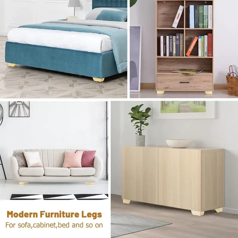 4Pcs Modern Metal Furniture Legs Set - DIY Replacement Feet for Sofa, Cabinet, Table, Bed - Durable & Stylish Home Upgrade showcase 9