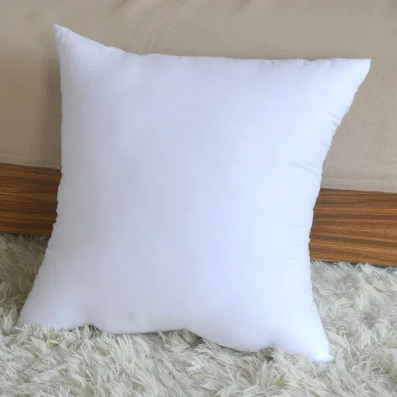 Set of 4 or 2 White 18x18 Inch Decorative Throw Pillow Inserts, Soft Comfortable Cushion Core for Sofa, Bed, Couch - Perfect Home Decor thumbnail 3