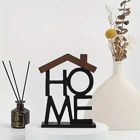 Creative Wooden House Shaped Ornament for Home Decor, Living Room Coffee Table & Wardrobe Display, Unique Housewarming & Birthday Gift