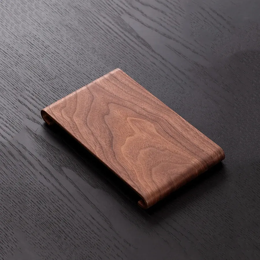 Creative Retro Rectangular Wooden Desktop Display Tray - Heat-Resistant Thick Plate for Hotel Home Coffee Table Decor showcase 5