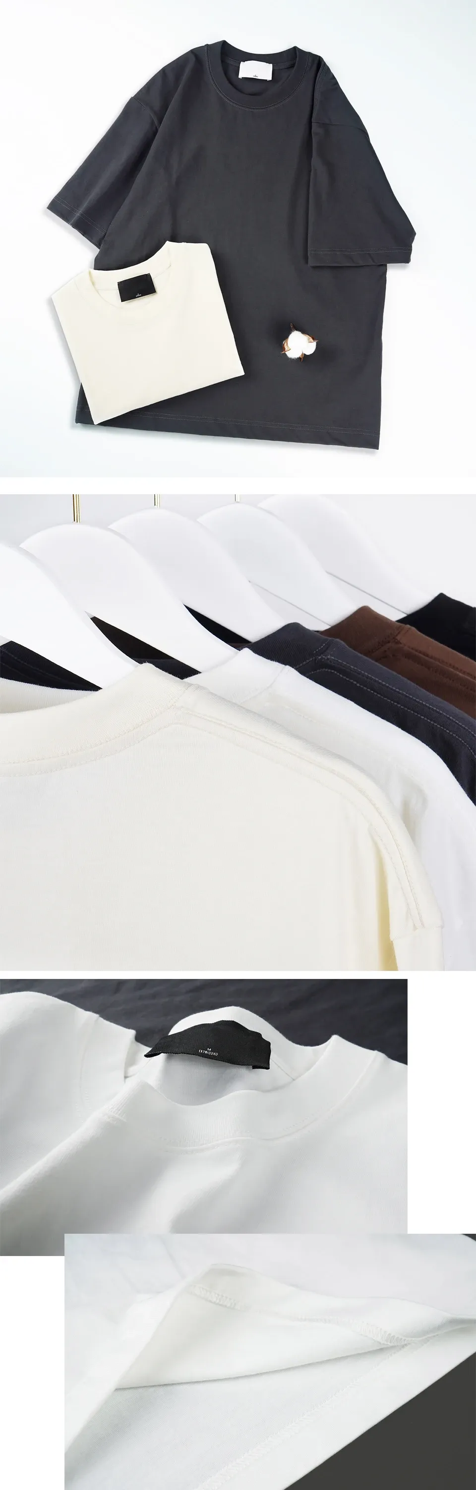 WAVLATII Oversized Summer T-Shirt for Women & Men - Brown Casual Korean Streetwear Tee, Unisex Basic Solid Young Cool Top showcase 2